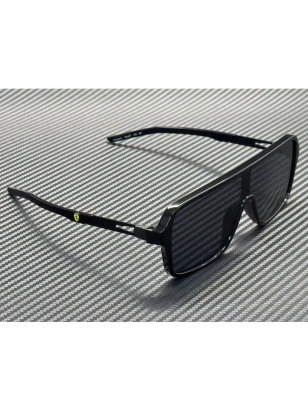 New Ferrari Men Shiny Black Sunglasses 63-21-145